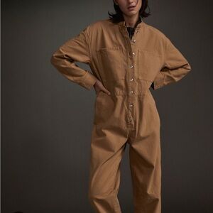 Everlane The Canvas 100% Organic Cotton Coverall S Tan